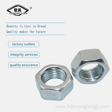 A563 1/8 Zinc plated hex nut